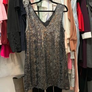Express sequin dress